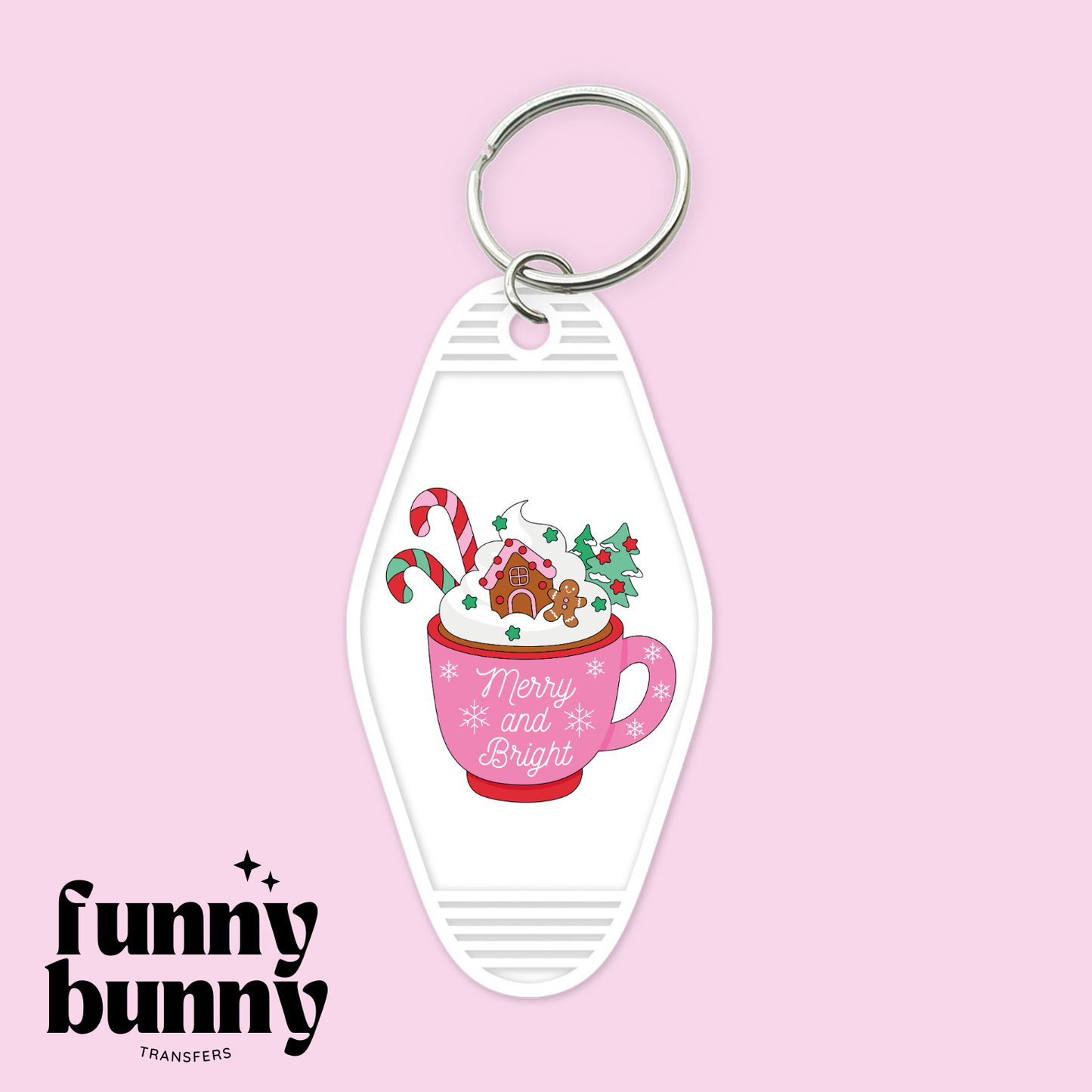 Pink Peppermint Hot Chocolate  - Motel Keychain