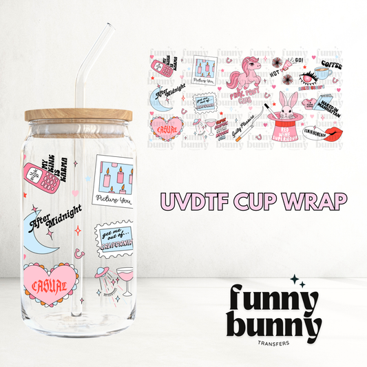 Pink Pony - 16oz UVDTF Cup Wrap