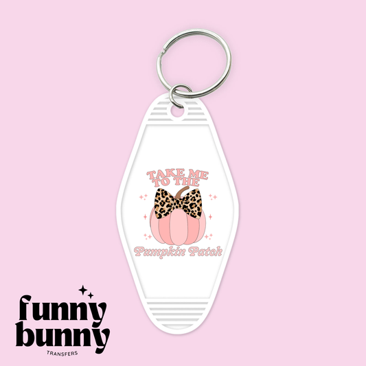 Pink Pumpkin Patch - Motel Keychain