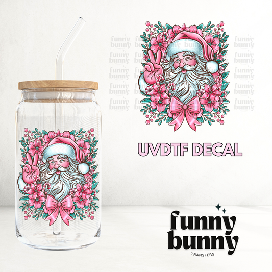 Pink Santa - UVDTF Decal