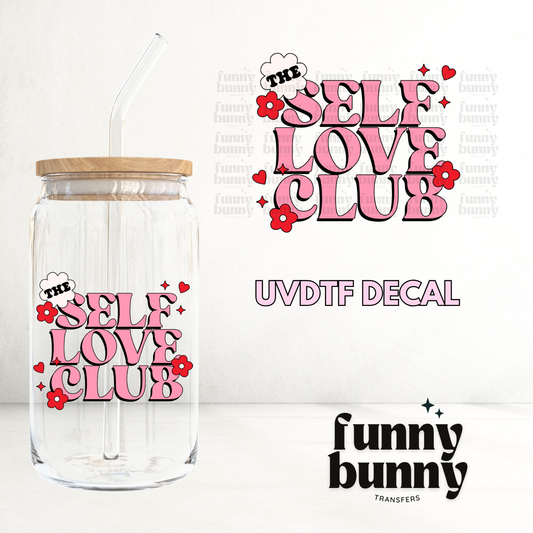 Pink Self Love Club 2.0 - UVDTF Decal