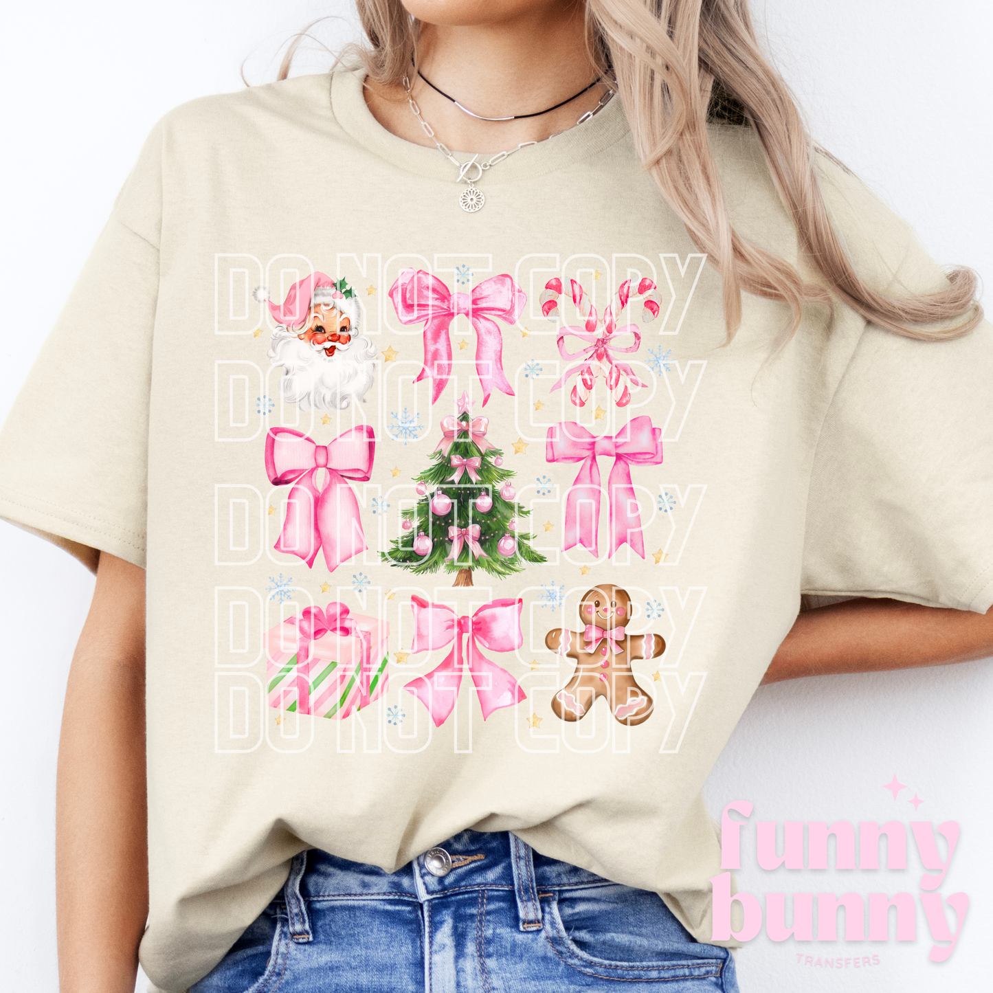 Pink Xmas Essentials - DTF Transfer