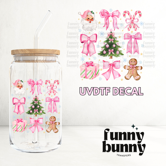 Pink Xmas Essentials - UVDTF Decal