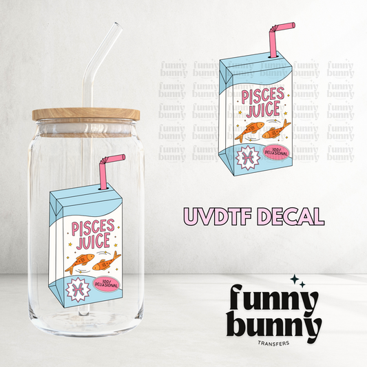 Pisces Juice - UVDTF Decal