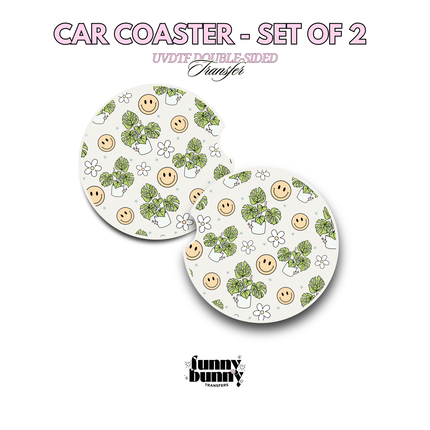 Plant Mom Vibes - UVDTF Coaster