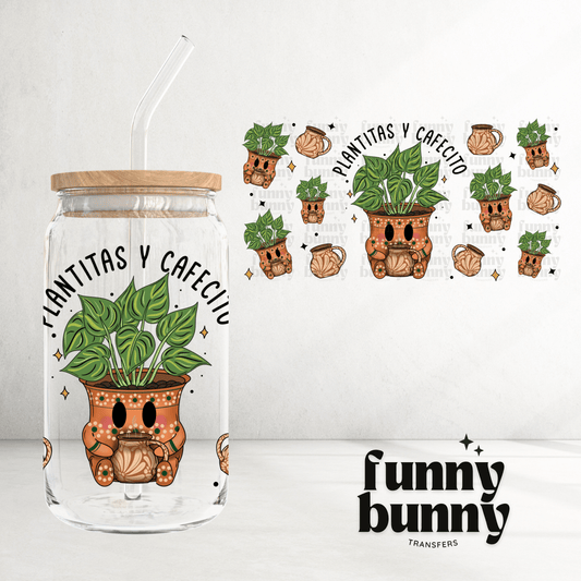 Plantitas y Cafecito - 16oz UVDTF Cup Wrap
