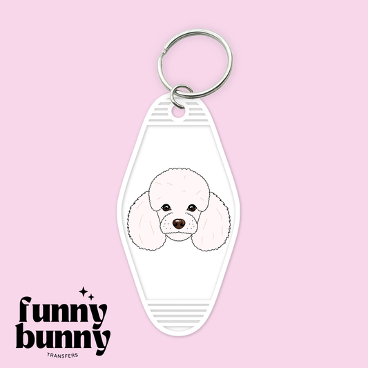 Poodle Dog - Motel Keychain