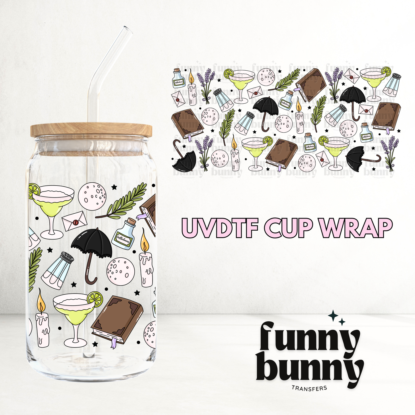 Practical Magic - 16oz UVDTF Cup Wrap