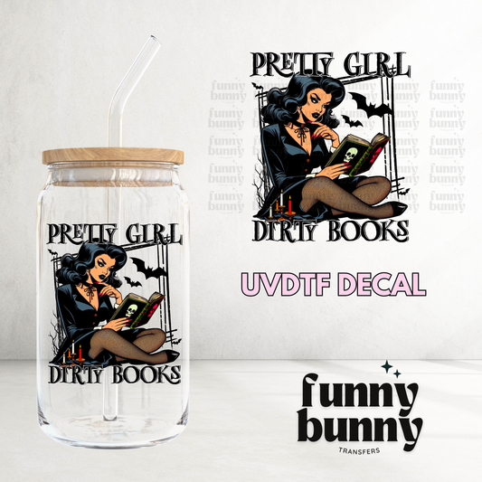 Pretty Girl Dirty Books  - UVDTF Decal