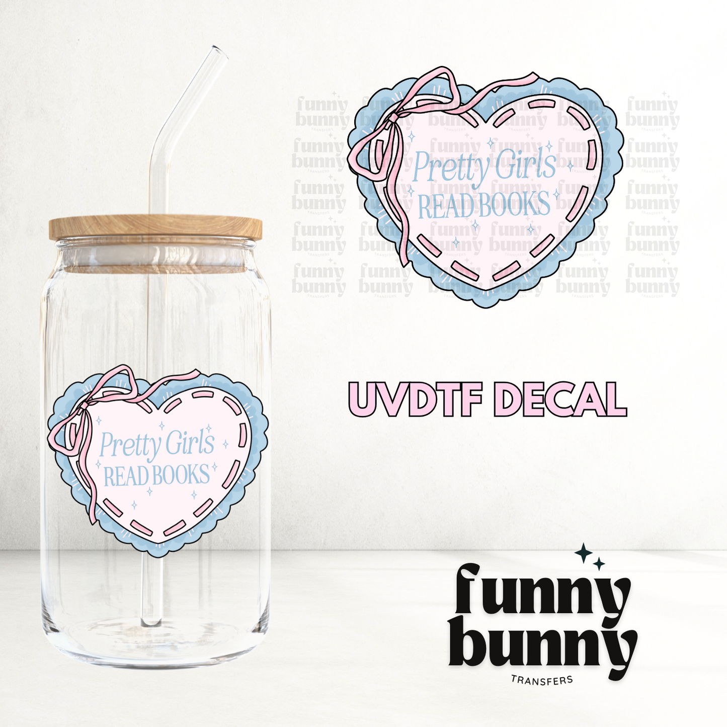 Pretty Girl Heart - UVDTF Decal