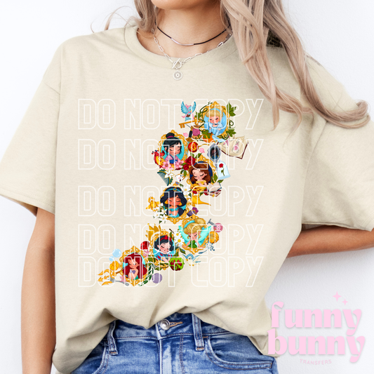 Princess Map - DTF Transfer