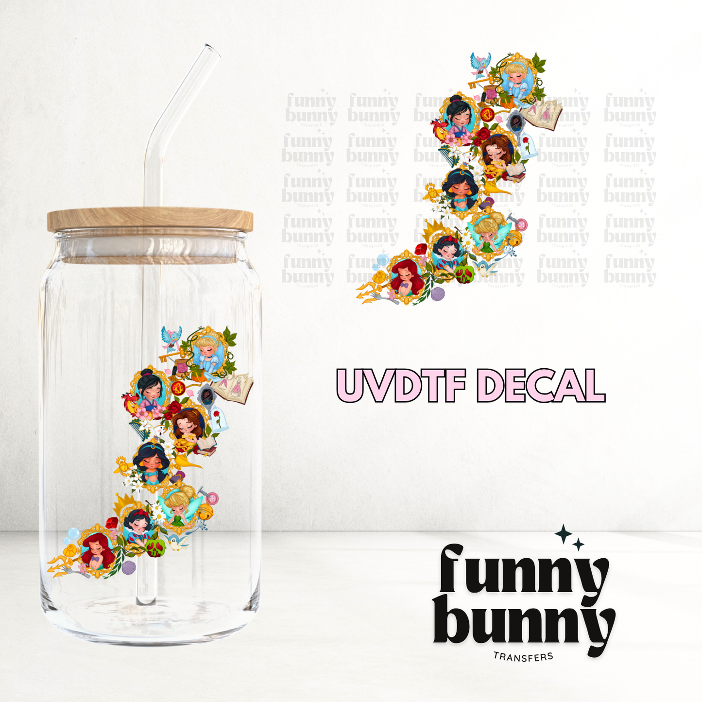 Princess Map - UVDTF Decal