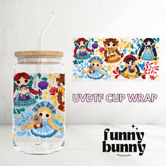 Princess Rag Dolls - 16oz UVDTF Cup Wrap