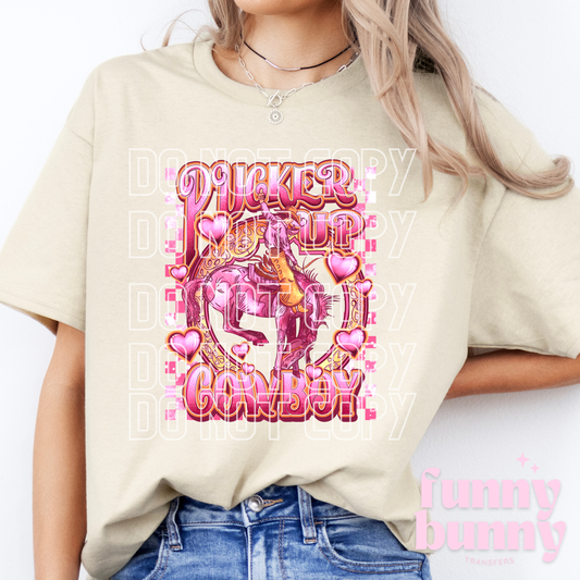 Pucker Up Cowboy - DTF Transfer
