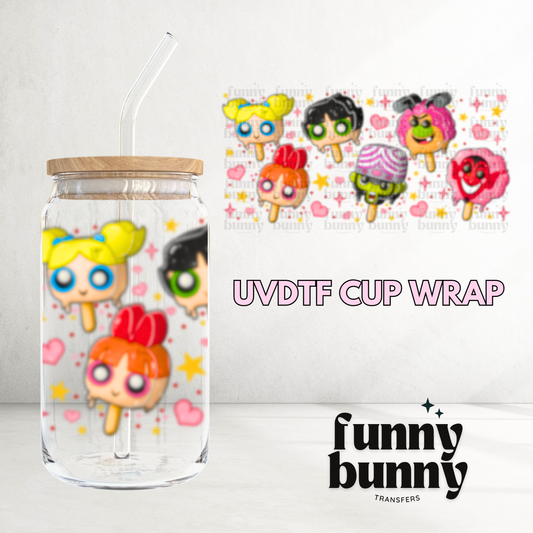 Puff Popsicle - 16oz UVDTF Cup Wrap