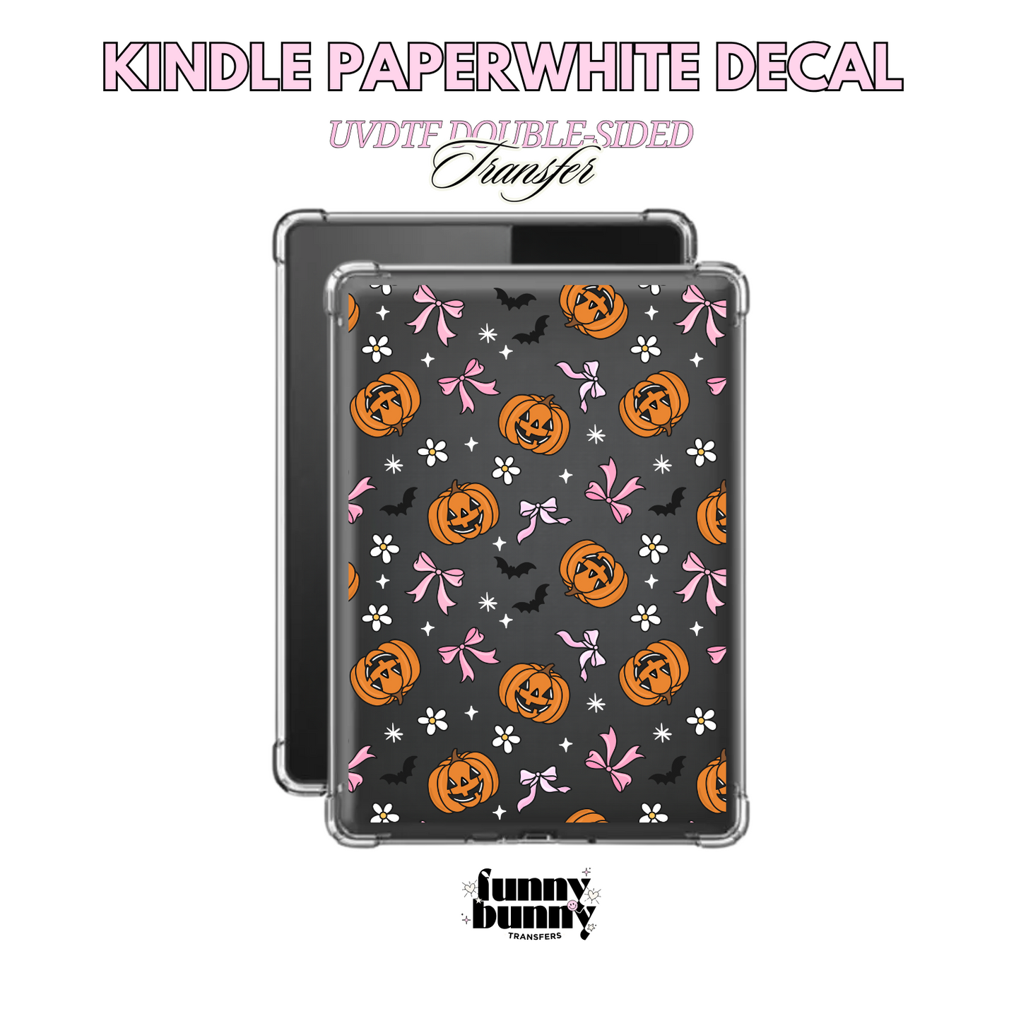 Pumpkin Bow Cuties - Kindle Decal