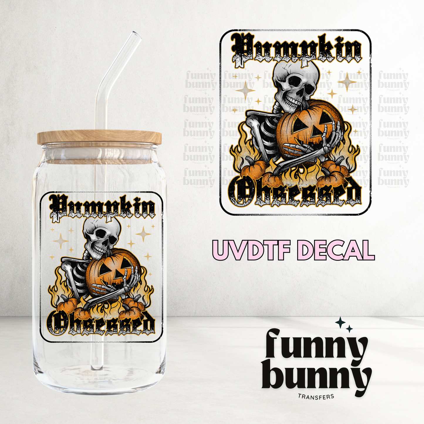 Pumpkin Obsessed - UVDTF Decal