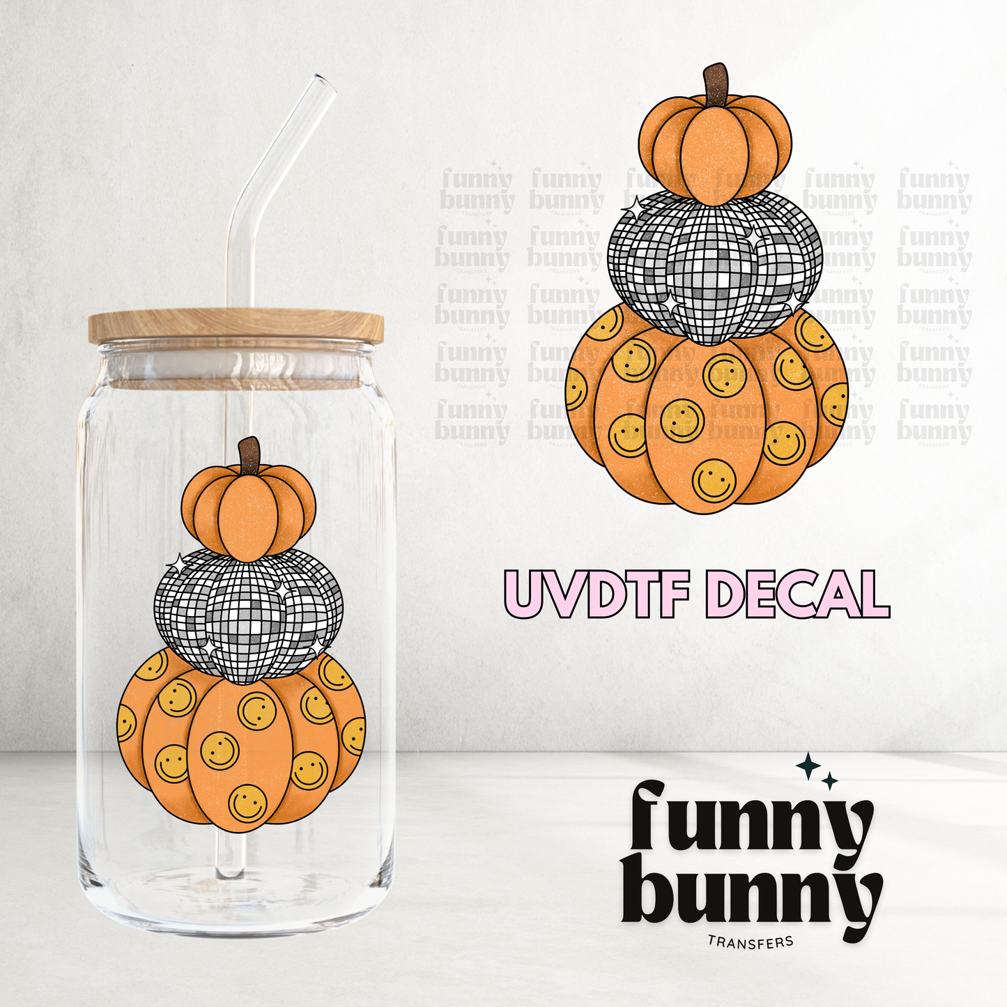 Pumpkin Pattern - UVDTF Decal