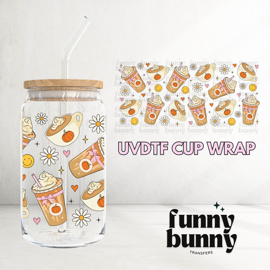 Pumpkin Spice - 16oz UVDTF Cup Wrap