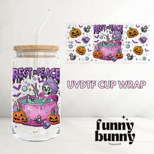 RIP Bubble Bath - 16oz UVDTF Cup Wrap