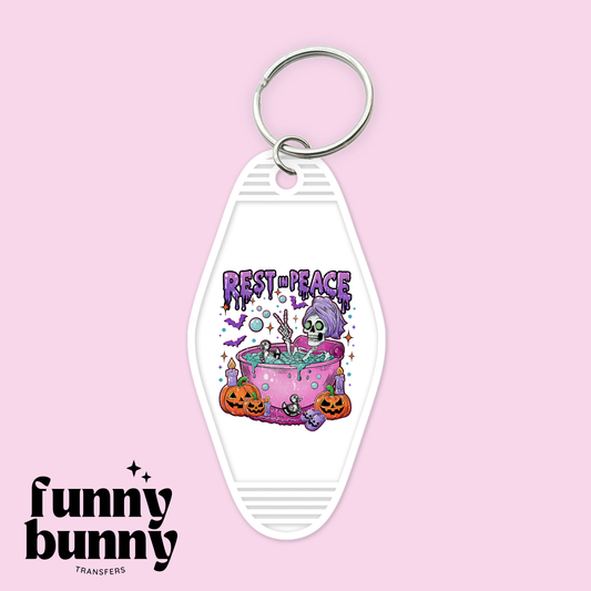 RIP Bubble Bath - Motel Keychain