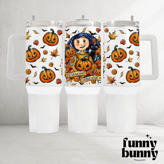 Rag Doll Fall - 40oz UVDTF Tumbler Wrap