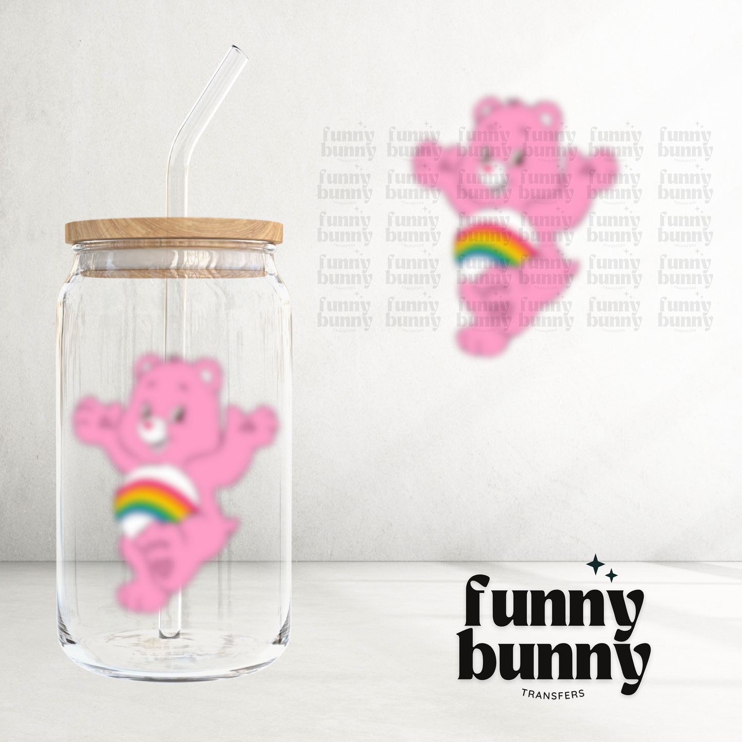 Rainbow Bear - UVDTF Decal