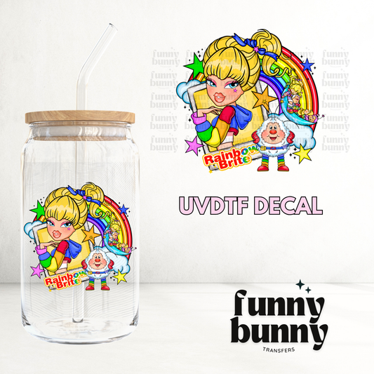 Rainbow Girl Cutie - UVDTF Decal