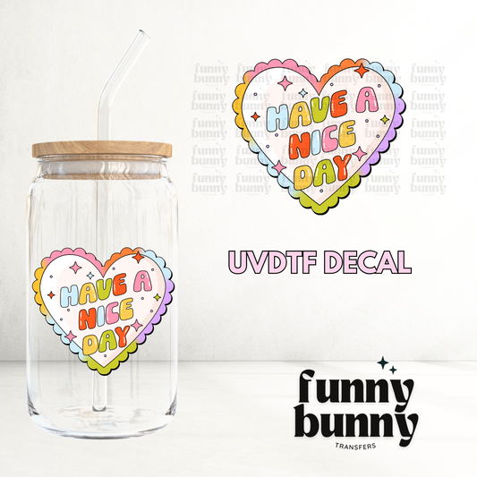 Rainbow Heart - UVDTF Decal