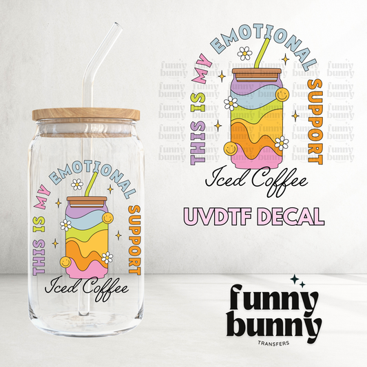 Rainbow Iced Coffee - UVDTF Decal