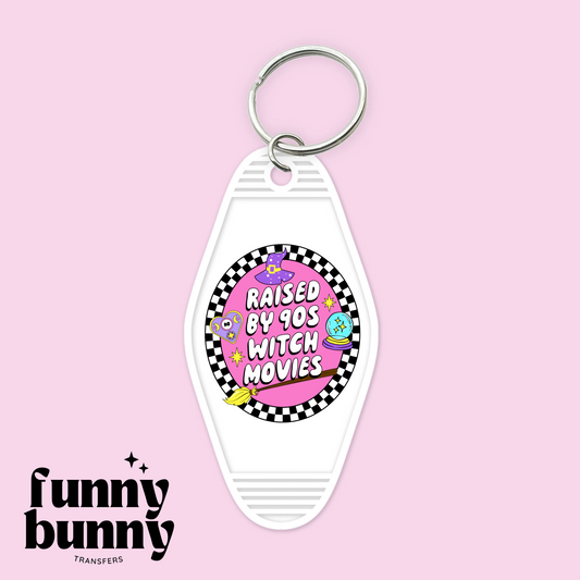 Raised by 90s Witch Movies - Motel Keychain
