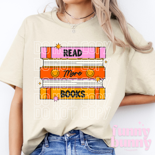 Read More Smiley Books - DTF Transfer