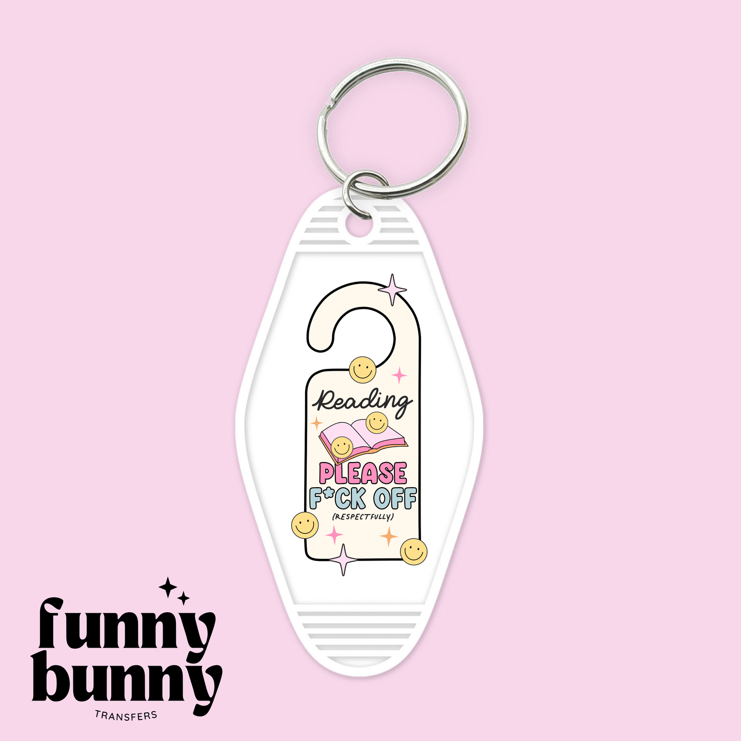 Reading Door Hanger - Motel Keychain