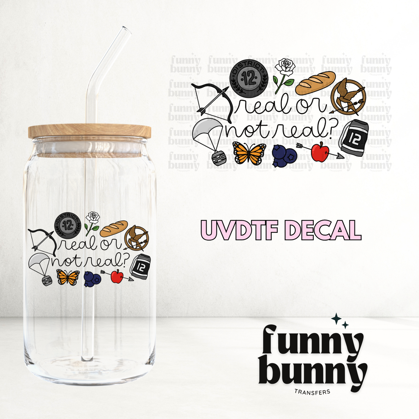 Real or Not Real - UVDTF Decal