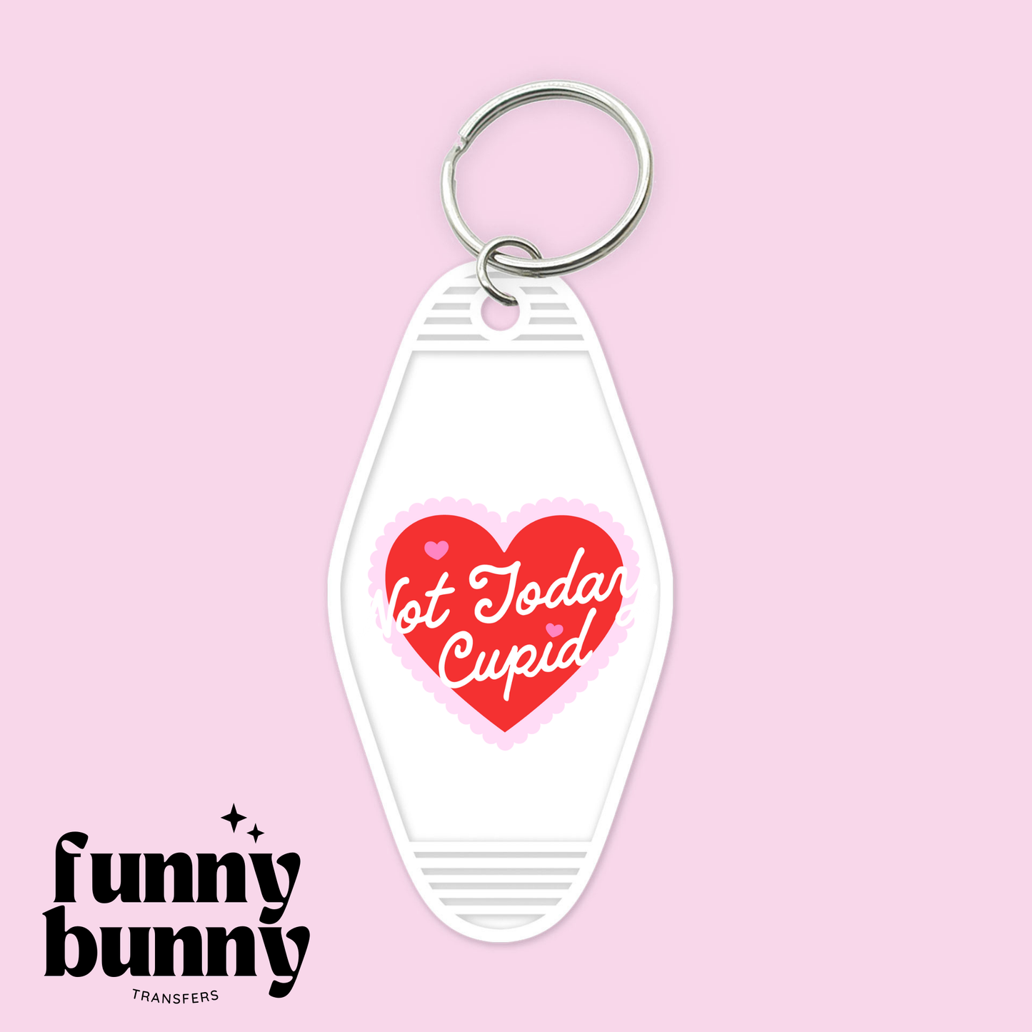 Red Cupid Heart - Motel Keychain
