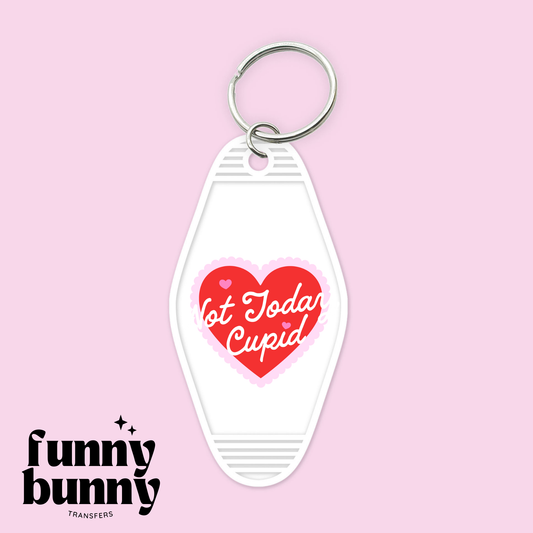 Red Cupid Heart - Motel Keychain