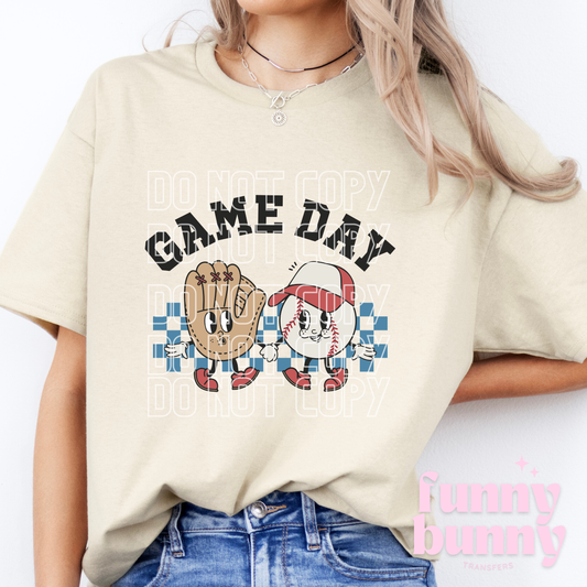 Retro Baseball Game Day - DTF Transfer