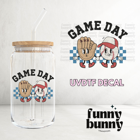 Retro Baseball Game Day - UVDTF Decal