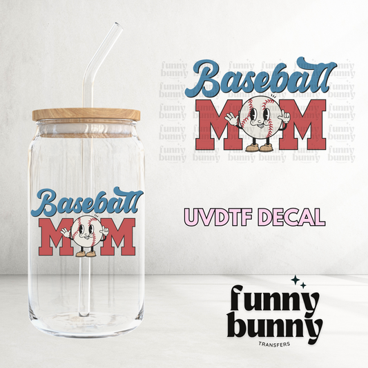 Retro Softball Mom - UVDTF Decal