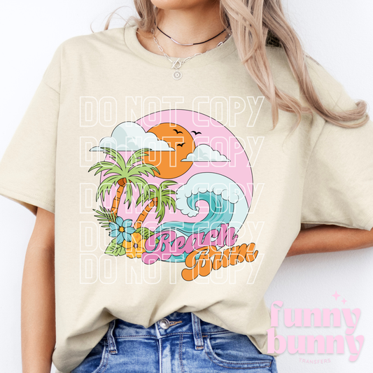 Retro Beach Bum - DTF Transfer