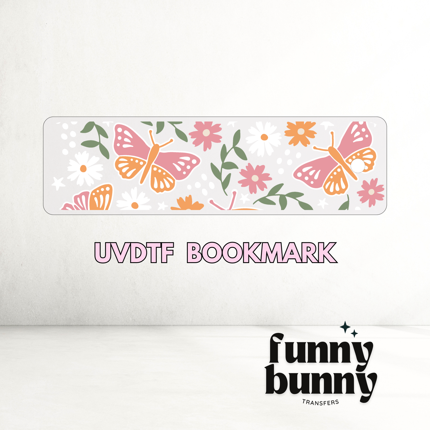 Retro Boho Butterflies - UVDTF Bookmark Decal
