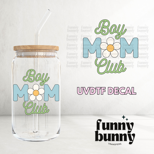 Retro Boy Mom Club - UVDTF Decal