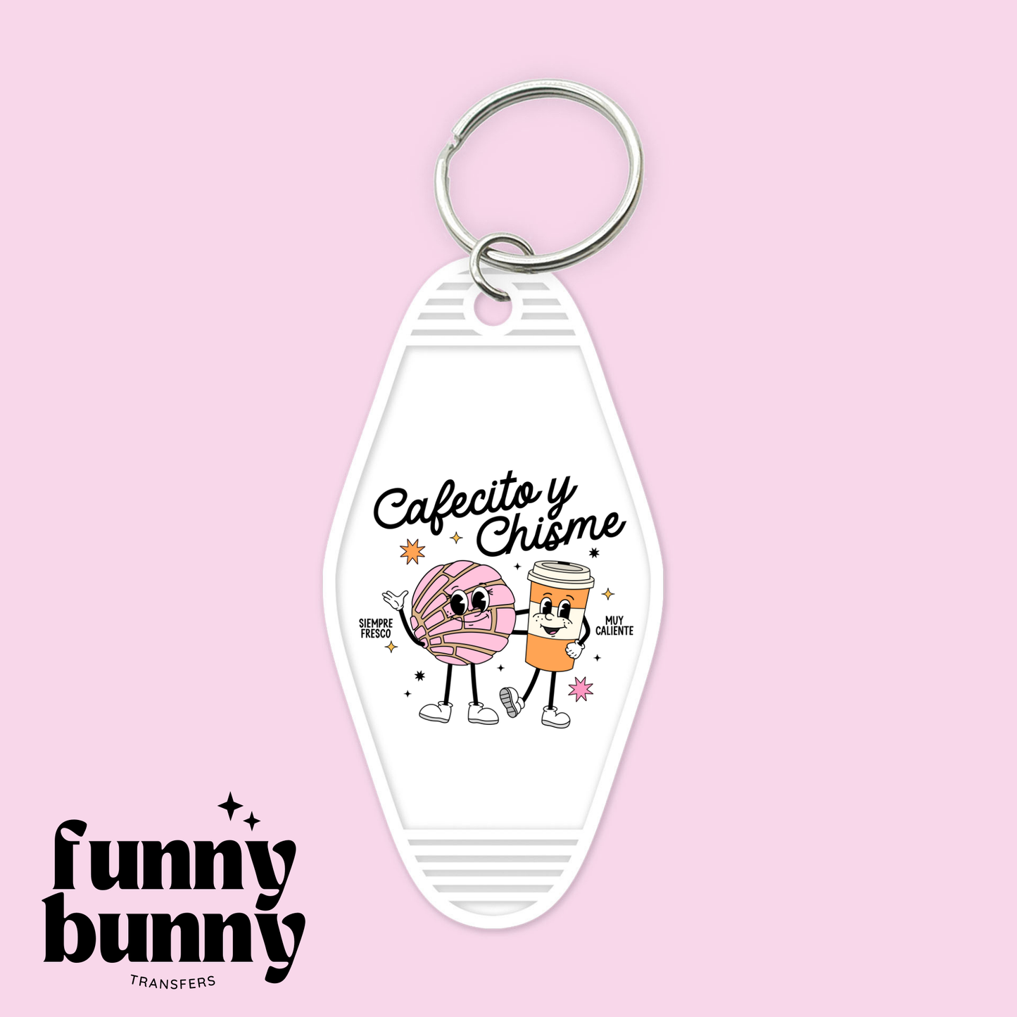 Retro Cafecito - Motel Keychain