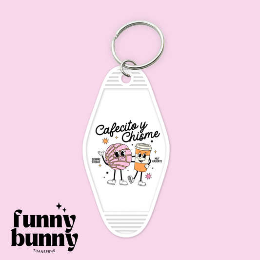 Retro Cafecito - Motel Keychain