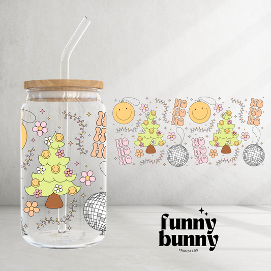 Retro Christmas Disco Vibe - 16oz UVDTF Cup Wrap