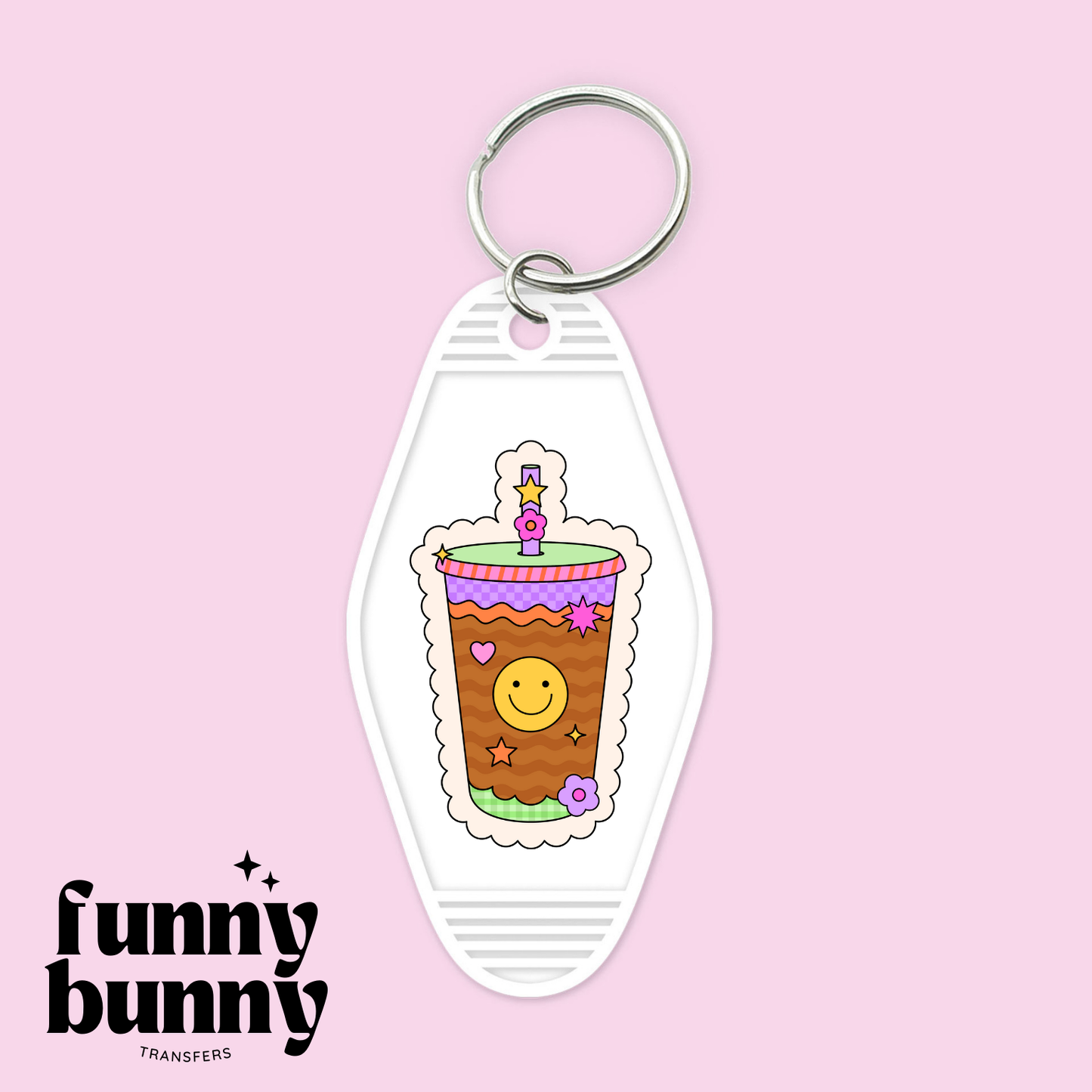 Retro Coffee Cup - Motel Keychain