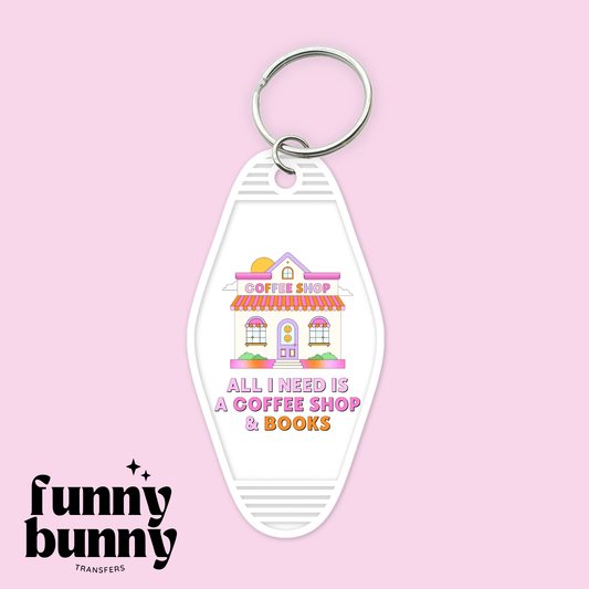 Retro Coffee Shop - Motel Keychain
