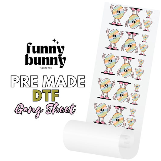 Retro Easter Egg DTF Gang Sheet