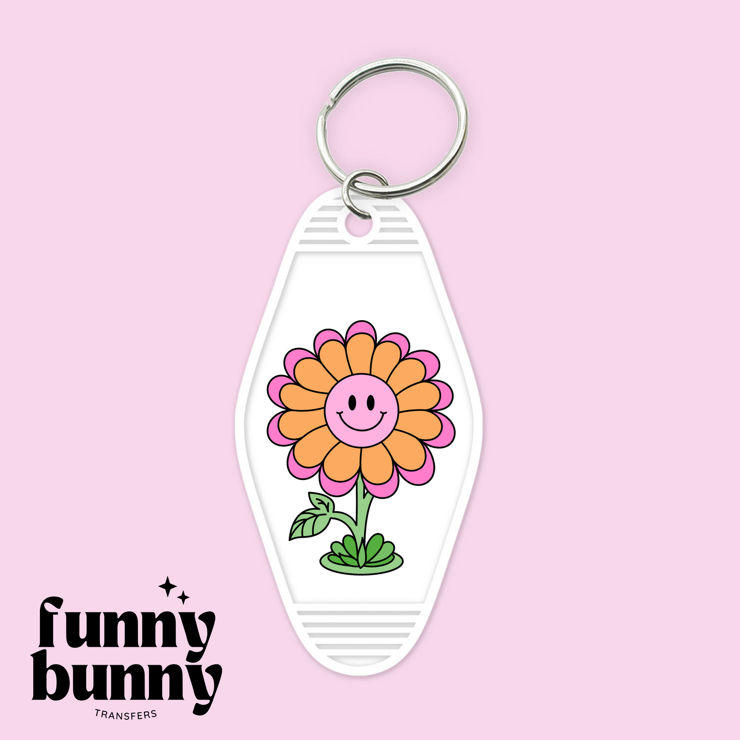 Retro Flower - Motel Keychain