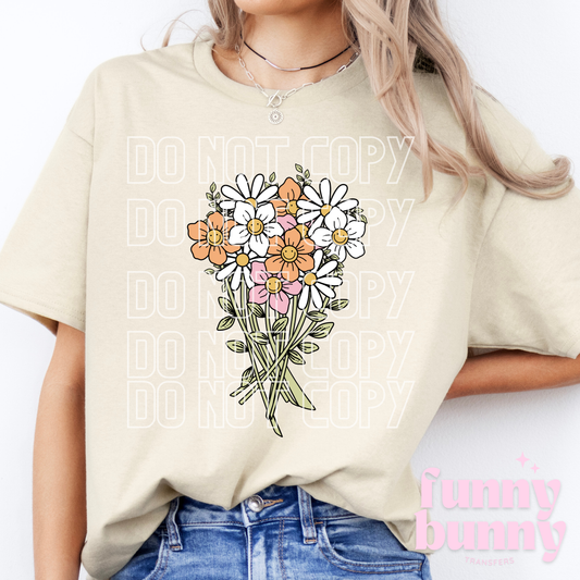 Retro Flower Bouquet - DTF Transfer